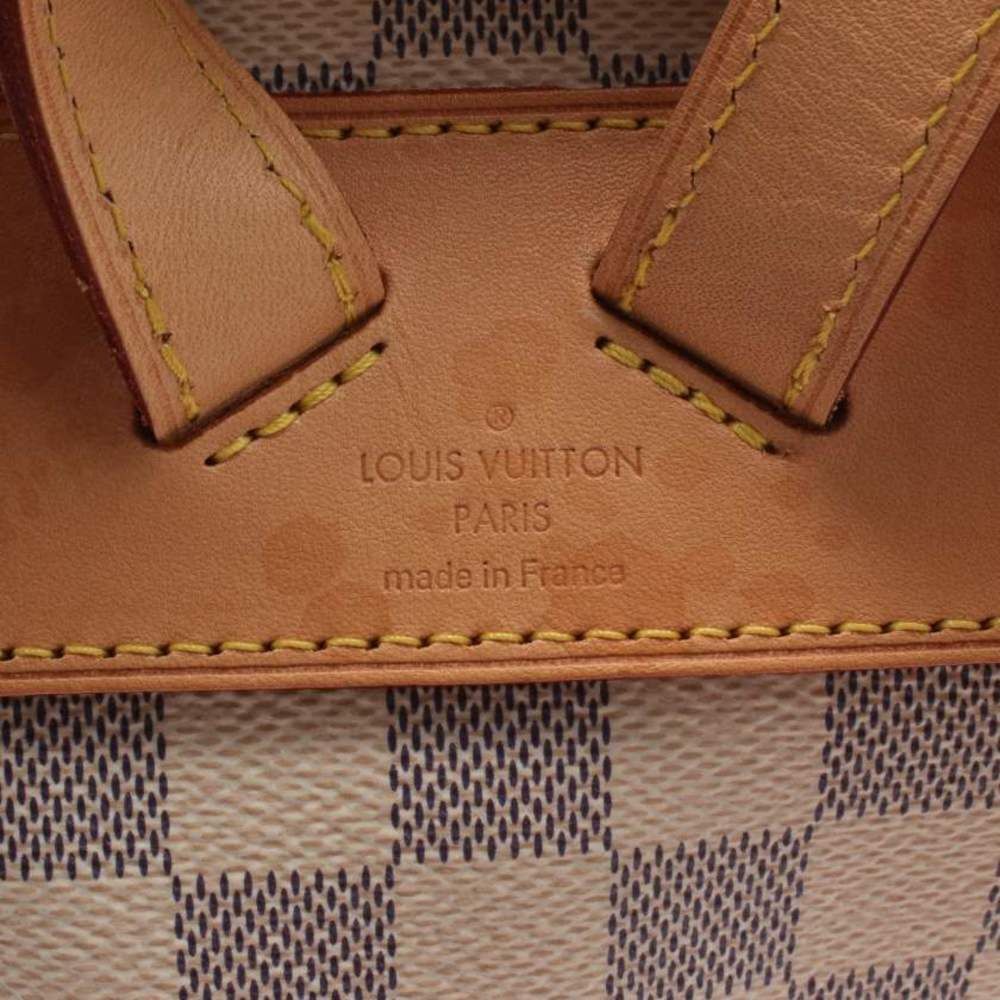 Louis Vuitton Damier Azur Backpack Rucksack PVC Leather White - Picture 4 of 8